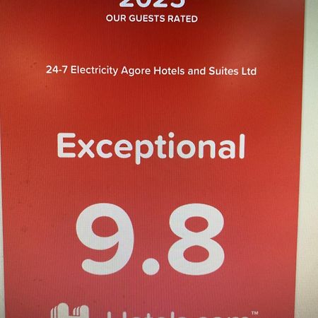 24-7 Electricity Agore Hotels And Suites Ltd Awoyaya Exteriör bild